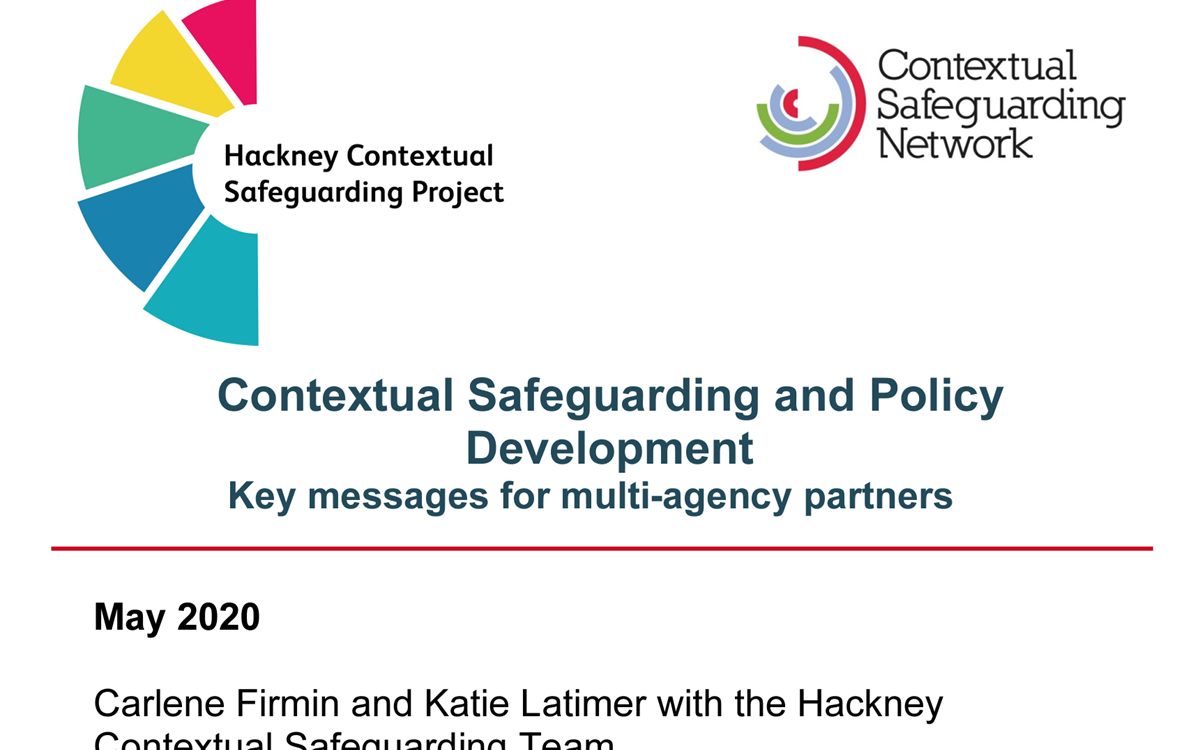 Contextual Safeguarding and Policy Development: Key messages for multi ...